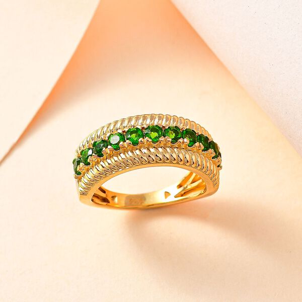 Natürlicher Chromdiopsid-Ring - 0,89 ct. image number 2