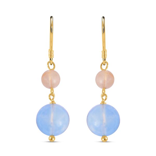 2er-Set- Mehrfarbige Beryll Perlen-Halskette 50cm und Ohrringe- 502,25 ct. image number 6