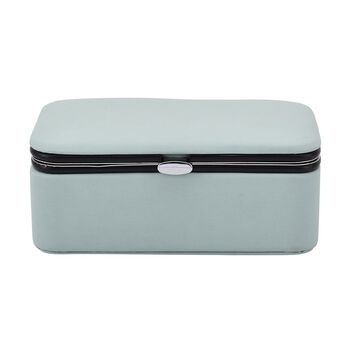 Schmuckbox aus Kunstleder, Blau