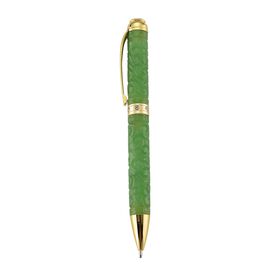 13.4*1.3cm(5.25*0.63inch )Olmec jade pen ( ball pen) ,white crystal,metal:brass,plating:std white,cutting on metal,approx 13.4*1.3cm(5.25*0.63inch )Olmec jade pen ( ball pen) ,white crystal,metal:brass,plating:std white,cutting on metal,approx