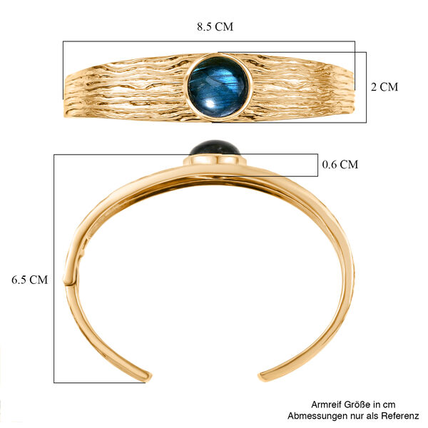 EVER TRUE AAA Labradorit Armreif ca. 19 cm Nickelfreies Messing ca. 11,11 ct. image number 6