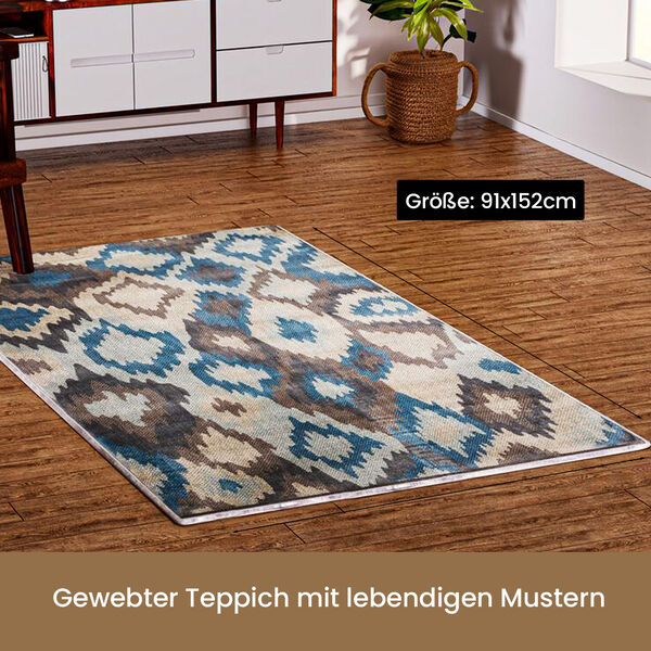 Gewebter Teppich, 91x152cm image number 2