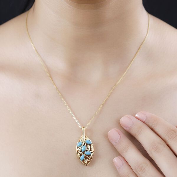 AA Sleeping Beauty Türkis Anhänger - 1,37 ct. image number 3