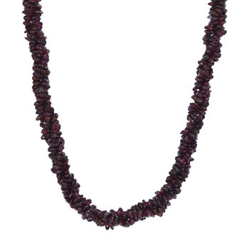 Rote Granat Halskette, 50 cm - 370 ct.