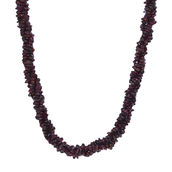 Rote Granat Halskette, 50 cm - 370 ct. image number 0