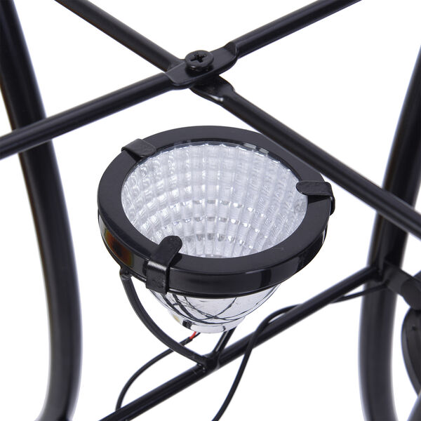 Garten Vogeltr&auml;nke aus Glas mit Solarleuchten, Sonnenblume, Gr&ouml;&szlig;e: 45x45x57 cm, Mehrfarbig image number 3