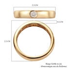 Diamant Band-Ring, SGL zertifiziert I1-I2 G-H, 375 Gelbgold  ca. 0,10 ct image number 6