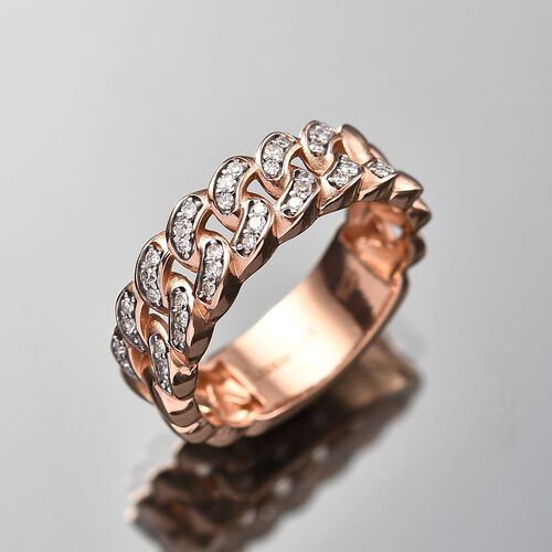 Lab Grown Diamant SI Ring 925 Silber (Größe 18.00) ca. 0,24 ct image number 1