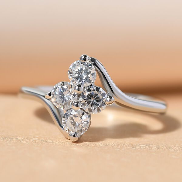 Moissanit floraler Ring, image number 2