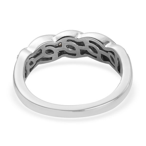 Diamant Ring 925 Silber platiniert  ca. 0,15 ct image number 6