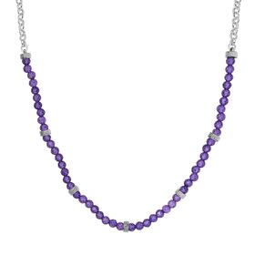 Afrikanische Amethyst Halskette, 45 cm  20 ct.