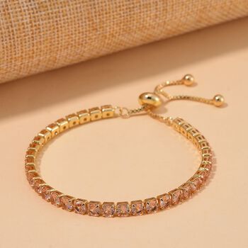 Flexibles Champagner Zirkonia-Armband