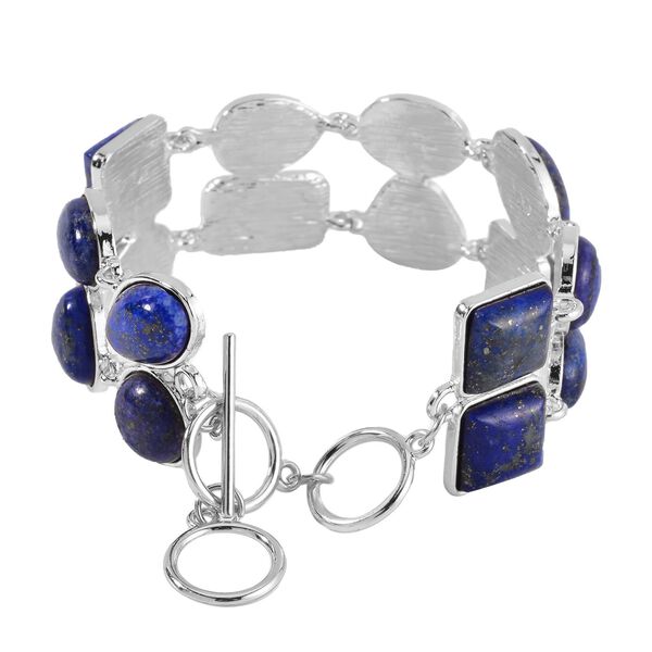 Lapislazuli Armband ca. 18 cm Legierung Standard ca. 125,00 ct. image number 4