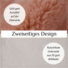 Luxury Edition: Supersoft Kunstfell Teppich, 160x230 cm, 1200 GSM, Altrosa image number 2