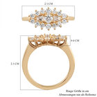 LUSTRO STELLA Hergestellt mit Feinster ZIRKONIA Ring 925 Silber vergoldet image number 6