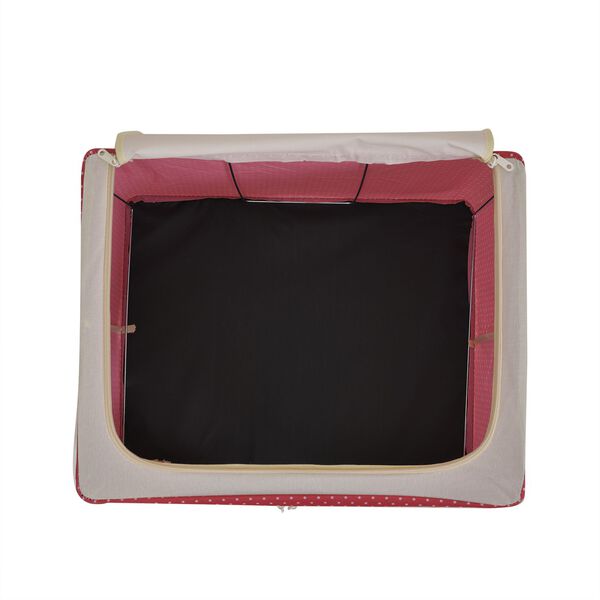 66L Aufbewahrungsbox mit Metallrahmen, Stapel- und faltbar, 50x40x33cm, Rot image number 6