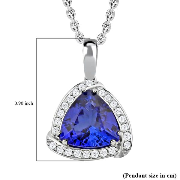 Chairman's Vault Kollektion- RHAPSODY AAAA Tansanit und VS EF Diamant Anhänger in 950 Platin- 4,41 ct. (Lieferzeit: 12-15 Tage) image number 4