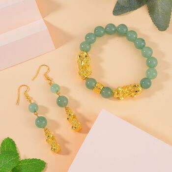 Gr&uuml;nes Aventurin-Schmuckset - 110 ct.