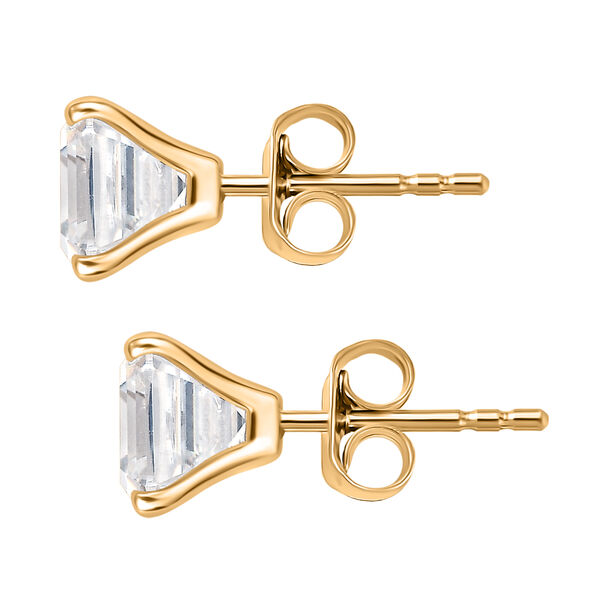 Moissanit Ohrringe in 585 Gold - 3,48 ct. image number 4