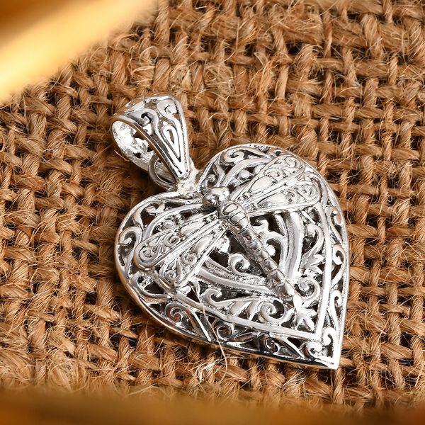 Royal Bali Kollektion - Herz Ring und Anh&auml;nger mit Libellenmotiv image number 8