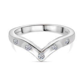 LUXURIANT DIAMOND- SI-GH Labor Diamant Ring, 925 Silber rhodiniert - 0,20 ct.