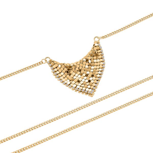 3-lagige Halskette, 40,5+5cm, vergoldet image number 4