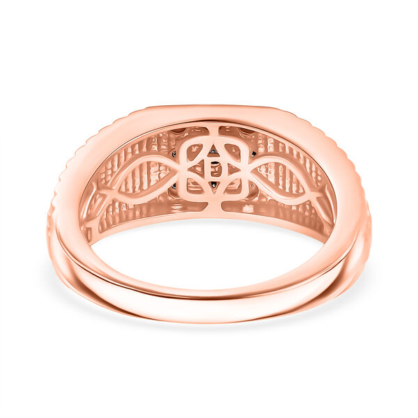 D'Joy nat&uuml;rlicher Champagner Diamant Herrenring image number 6