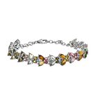 Mehrfach-Turmalin Armband ca. 19 cm 925 Silber platiniert ca. 8,71 ct.