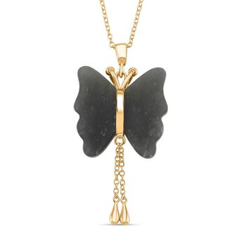 D'Joy nat&uuml;rlicher Olmek Jadeit Anh&auml;nger mit 50cm Kette - 20 ct.