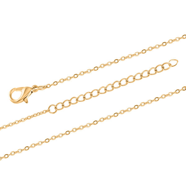 2er Set - Handgeschnitzter Grüner Aventurin Anhänger mit Kette und Ring (Größe 16.00), goldfarben, ca. 30.00 ct image number 8