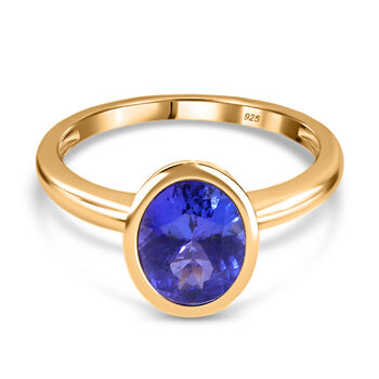 AAA Tansanit-Ring, 585 Gelbgold (Gr&ouml;&szlig;e 16.00) ca. 2.75 ct