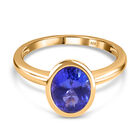 AAA Tansanit-Ring, 585 Gelbgold (Größe 16.00) ca. 2.75 ct