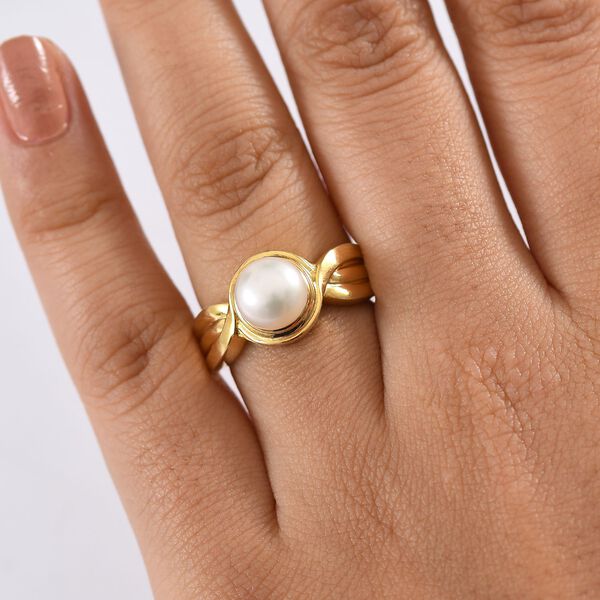 EVER TRUE S&uuml;&szlig;wasser Perle (8-8.4 mm) Ring Nickelfreies Messing (Gr&ouml;&szlig;e 19.00) 2.99 ct image number 3