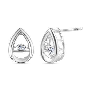 LUXURIANT DIAMOND - Lab Grown Diamant SI-GH Ohrringe 925 Silber Rhodiniert ca. 0.20 ct