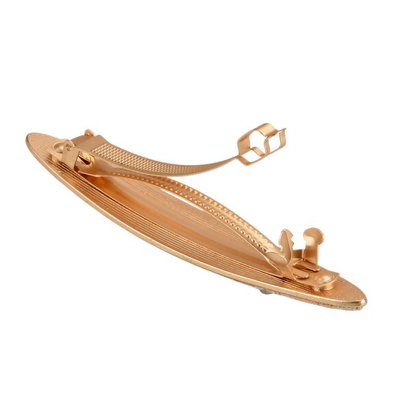 LA MAREY 2er-Set Brokat Seiden-Haarnadel und Ohrringe mit Geschenkbox, Beige image number 8