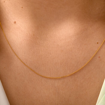 Verstellbare Panzerkette, ca. 50 cm, 585 Gold