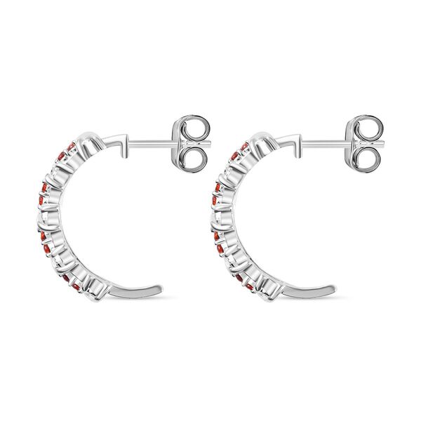 Granat kubische Zirkonia-Ohrringe - 0,44 ct. image number 4