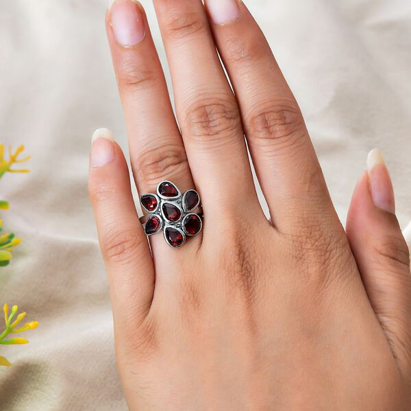 Roter Granat-Ring - 3,85 ct. image number 3