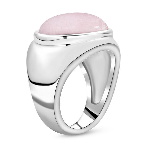 2er-Set, Rosenquarz Solit&auml;r Ring und Anh&auml;nger mit Kette in Silber, 27,00 ct. image number 4