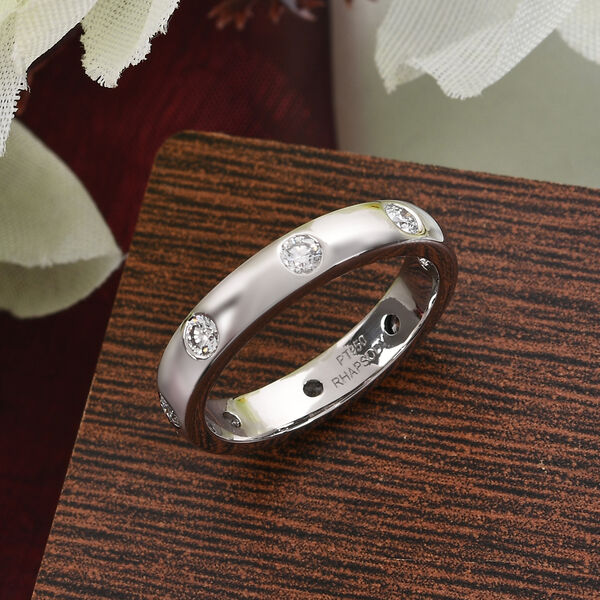 RHAPSODY - Diamant-Ring, IGI zertifiziert VS E-F, 950 Platin  ca. 0,50 ct image number 2