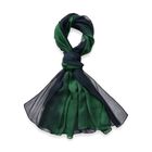 LA MAREY ombre chiffon 100% silk scarfMaterial:100% silk Size:110cm*180cmWeight : 50gColor: green