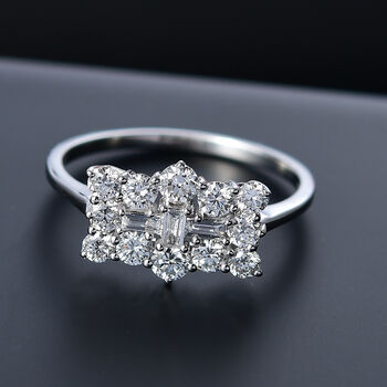 LUXURIANT DIAMOND - Lab Grown Diamant VS-EF SGL zertifiziert Ring 375 Gold (Gr&ouml;&szlig;e 18.00) ca. 1.00 ct