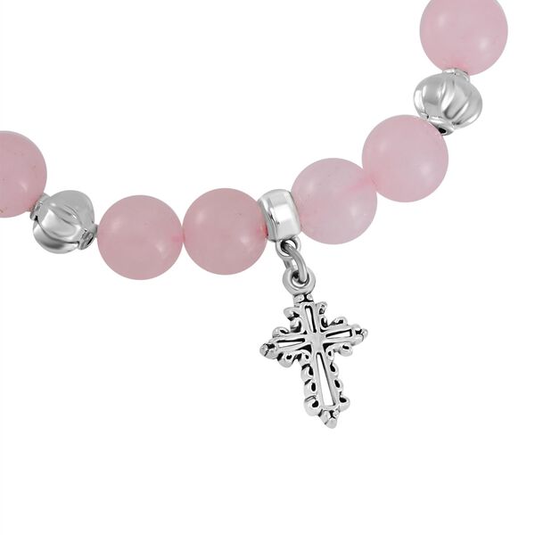 Rosenquarz, Gelber Opal Schmuckset  Legierung Schwarz oxidiert ca. 190.00 ct image number 6