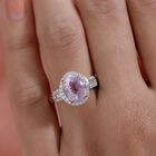 AAA Martha Rocha Kunzit und weißer Diamant-Ring, I2-I3 G-H, 585 Roségold  ca. 3,95 ct image number 2