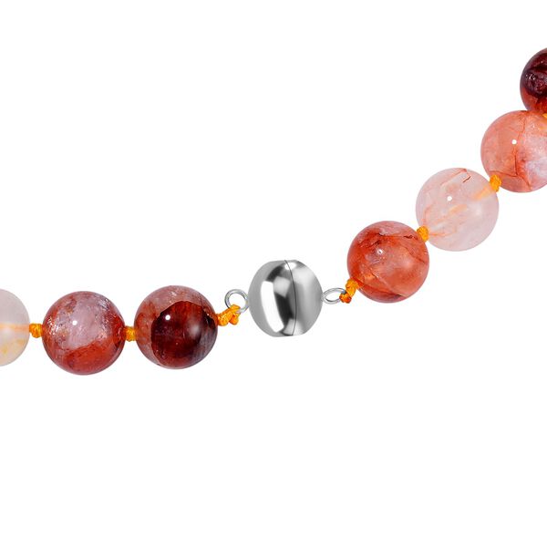 Mehrfarbiger Quarz Halskette ca. 50 cm 925 Silber ca. 417,75 ct. image number 3