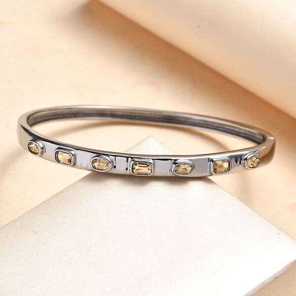 Citrin Armreif ca. 19 cm Edelstahl ca. 2.55 ct image number 1