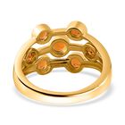 AA Salamanca Feueropal Ring 925 Silber Gelbgold Vermeil (Größe 18.00) ca. 0,66 ct image number 5