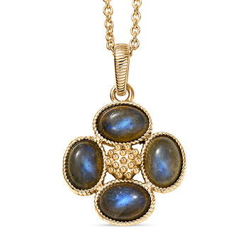 EVER TRUE AAA Labradorit Schmuckset ca. 50 cm ca. 3.48 ct