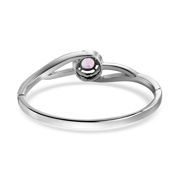 AAA Rose De France Amethyst Armreif, ca. 19 cm Edelstahl ca. 3.44 ct image number 4