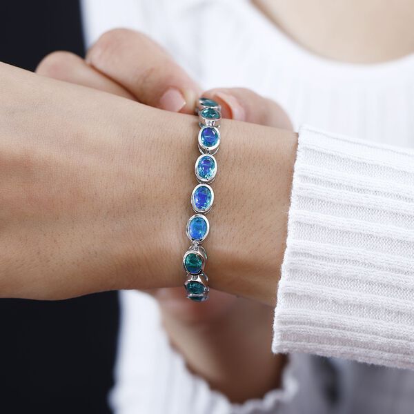 Pfau Quarz Triplett Armband image number 7